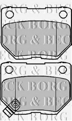 BORG & BECK BBP1984 Тормозные колодки BORG & BECK для SUBARU