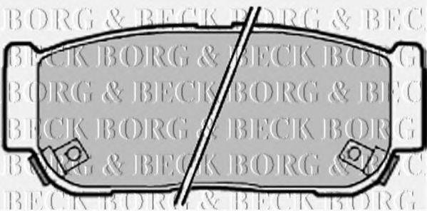 BORG & BECK BBP2018 Тормозные колодки для SSANGYONG RODIUS