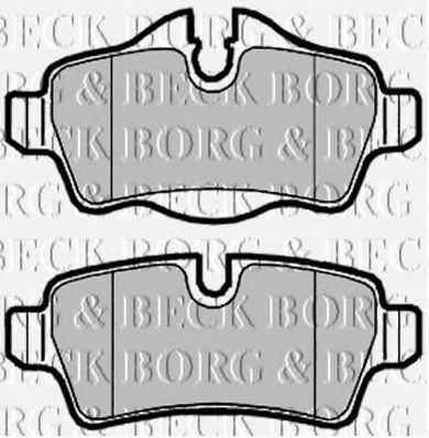 BORG & BECK BBP2025 Тормозные колодки BORG & BECK для MINI
