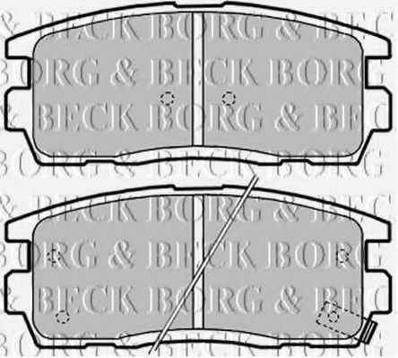 BORG & BECK BBP2041 Тормозные колодки BORG & BECK для CHEVROLET