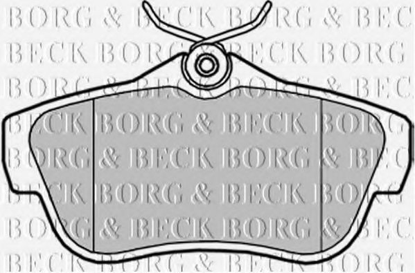 BORG & BECK BBP2043 Тормозные колодки BORG & BECK для PEUGEOT