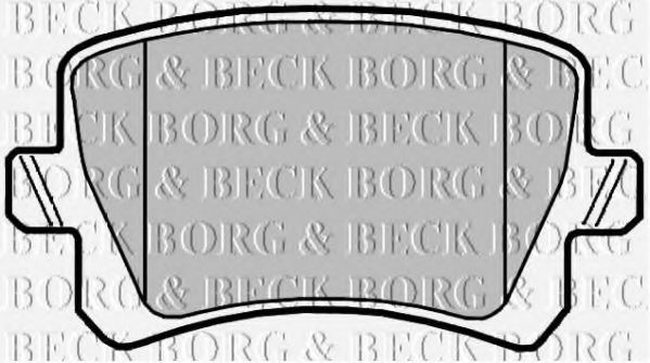 BORG & BECK BBP2044 Тормозные колодки BORG & BECK для SEAT