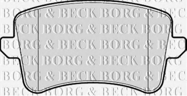 BORG & BECK BBP2055 Тормозные колодки BORG & BECK для AUDI
