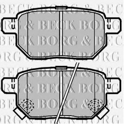 BORG & BECK BBP2086 Тормозные колодки BORG & BECK для LEXUS