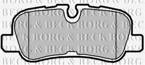 BORG & BECK BBP2091 Тормозные колодки BORG & BECK для LAND ROVER