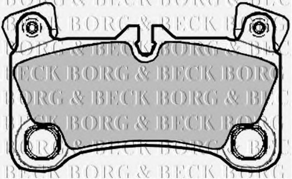 BORG & BECK BBP2092 Тормозные колодки BORG & BECK для AUDI