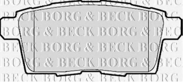 BORG & BECK BBP2115 Тормозные колодки BORG & BECK для MAZDA