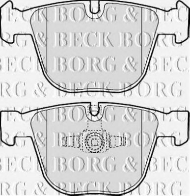 BORG & BECK BBP2116 Тормозные колодки BORG & BECK для BMW
