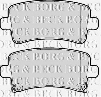 BORG & BECK BBP2120 Тормозные колодки BORG & BECK для SAAB