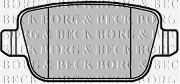 BORG & BECK BBP2122 Тормозные колодки BORG & BECK для LAND ROVER