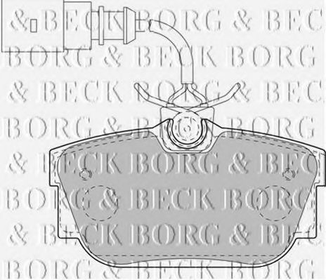 BORG & BECK BBP2130 Тормозные колодки BORG & BECK для SEAT