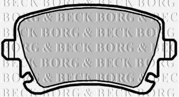 BORG & BECK BBP2139 Тормозные колодки BORG & BECK для AUDI