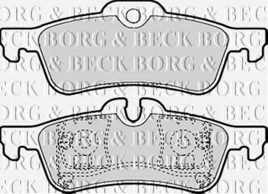 BORG & BECK BBP2142 Тормозные колодки BORG & BECK для MINI