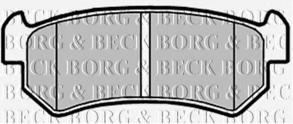 BORG & BECK BBP2146 Тормозные колодки BORG & BECK для DAEWOO