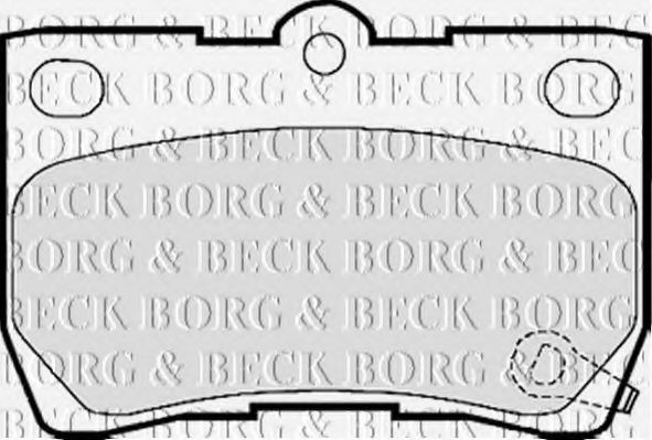 BORG & BECK BBP2157 Тормозные колодки BORG & BECK для LEXUS
