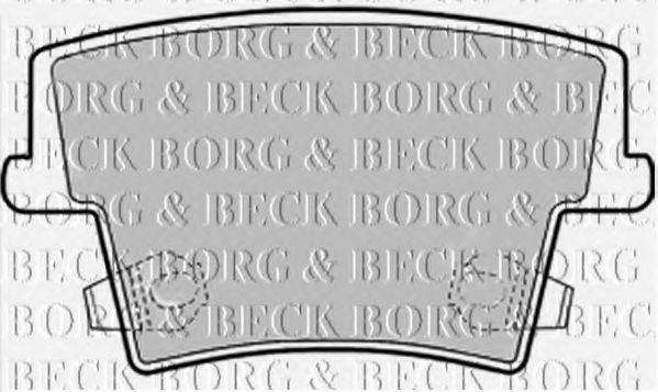 BORG & BECK BBP2168 Тормозные колодки BORG & BECK для DODGE