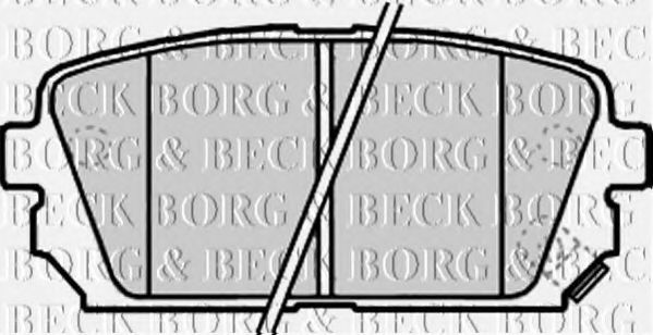 BORG & BECK BBP2179 Тормозные колодки BORG & BECK для KIA