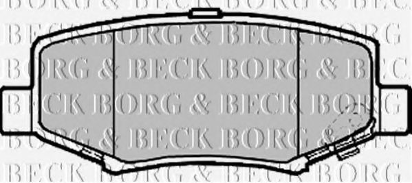 BORG & BECK BBP2208 Тормозные колодки BORG & BECK для JEEP