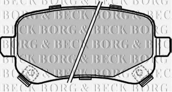 BORG & BECK BBP2209 Тормозные колодки BORG & BECK для CHRYSLER