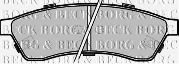 BORG & BECK BBP2211 Тормозные колодки BORG & BECK для CHEVROLET