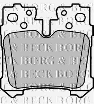 BORG & BECK BBP2212 Тормозные колодки BORG & BECK для LEXUS
