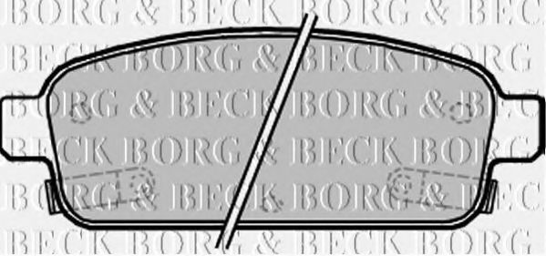 BORG & BECK BBP2214 Тормозные колодки BORG & BECK для CHEVROLET