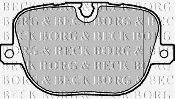 BORG & BECK BBP2215 Тормозные колодки BORG & BECK для LAND ROVER
