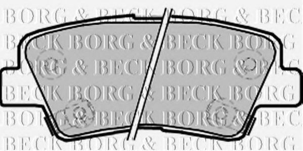 BORG & BECK BBP2220 Тормозные колодки BORG & BECK для KIA