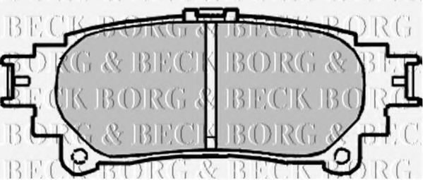 BORG & BECK BBP2222 Тормозные колодки BORG & BECK для LEXUS