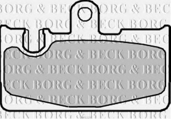 BORG & BECK BBP2229 Тормозные колодки BORG & BECK для LEXUS
