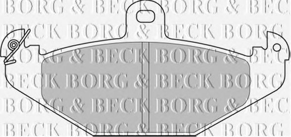 BORG & BECK BBP2234 Тормозные колодки для OPEL SPEEDSTER