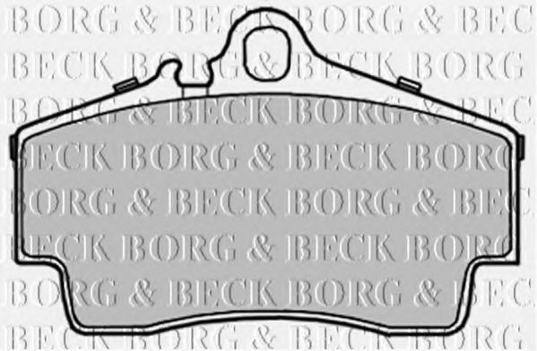 BORG & BECK BBP2235 Тормозные колодки BORG & BECK для PORSCHE 911