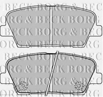 BORG & BECK BBP2238 Тормозные колодки BORG & BECK для KIA