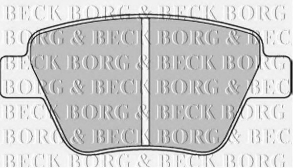 BORG & BECK BBP2242 Тормозные колодки BORG & BECK для SKODA