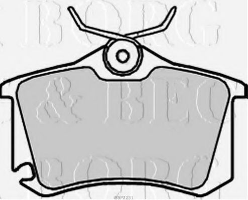 BORG & BECK BBP2251 Тормозные колодки BORG & BECK для SEAT