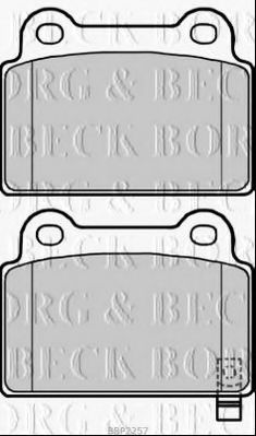 BORG & BECK BBP2257 Тормозные колодки BORG & BECK для MITSUBISHI