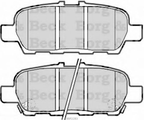 BORG & BECK BBP2283 Тормозные колодки для NISSAN LEAF