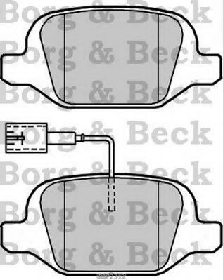 BORG & BECK BBP2312 Тормозные колодки для ABARTH