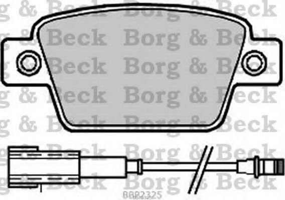 BORG & BECK BBP2325 Тормозные колодки BORG & BECK для LANCIA