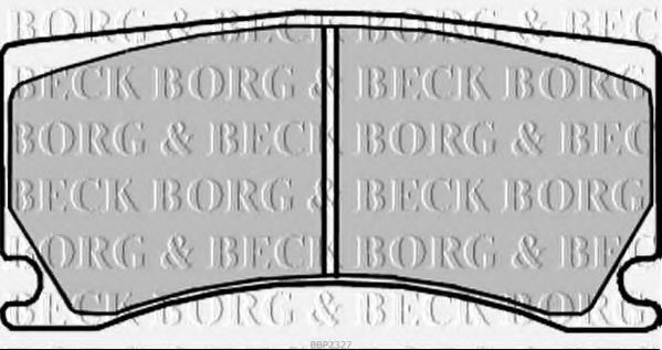 BORG & BECK BBP2327 Тормозные колодки BORG & BECK для JAGUAR