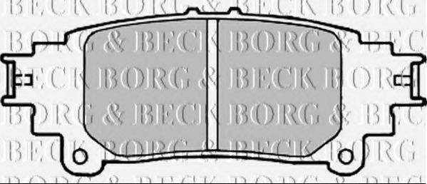 BORG & BECK BBP2336 Тормозные колодки BORG & BECK для LEXUS