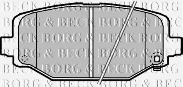 BORG & BECK BBP2341 Тормозные колодки BORG & BECK для LANCIA