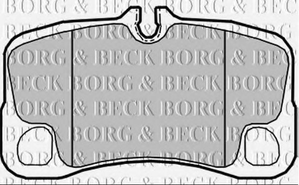 BORG & BECK BBP2359 Тормозные колодки BORG & BECK для PORSCHE