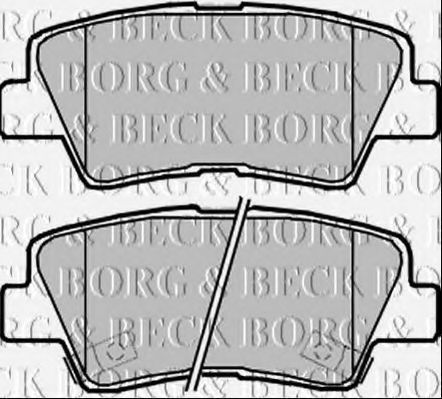 BORG & BECK BBP2370 Тормозные колодки BORG & BECK для HYUNDAI I40