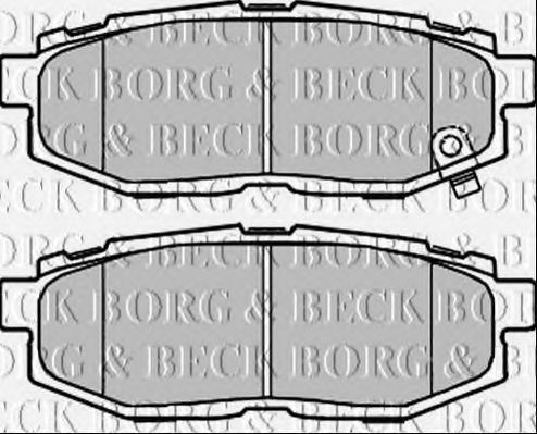 BORG & BECK BBP2372 Тормозные колодки BORG & BECK для SUBARU