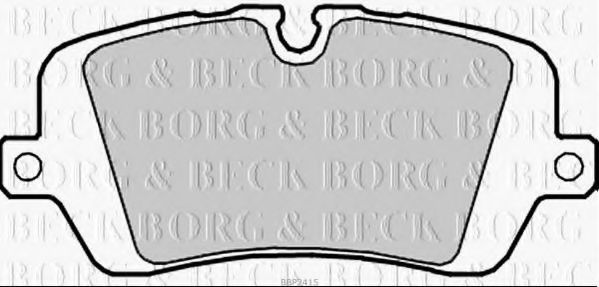 BORG & BECK BBP2415 Тормозные колодки BORG & BECK для LAND ROVER