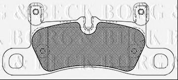BORG & BECK BBP2421 Тормозные колодки BORG & BECK для PORSCHE