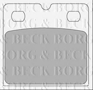 BORG & BECK BBP2430 Тормозные колодки BORG & BECK для JAGUAR