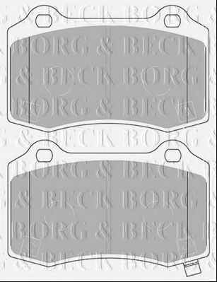 BORG & BECK BBP2433 Тормозные колодки BORG & BECK для CHRYSLER