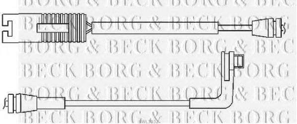 BORG & BECK BWL3032 Датчик износа тормозных колодок BORG & BECK 